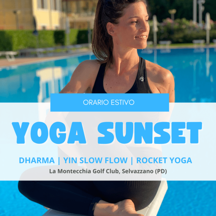 yoga sunset Montecchia
